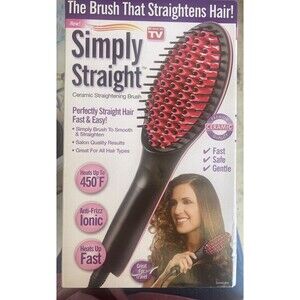 Simply Straight Ceramic Brush Hair Straightener Brush